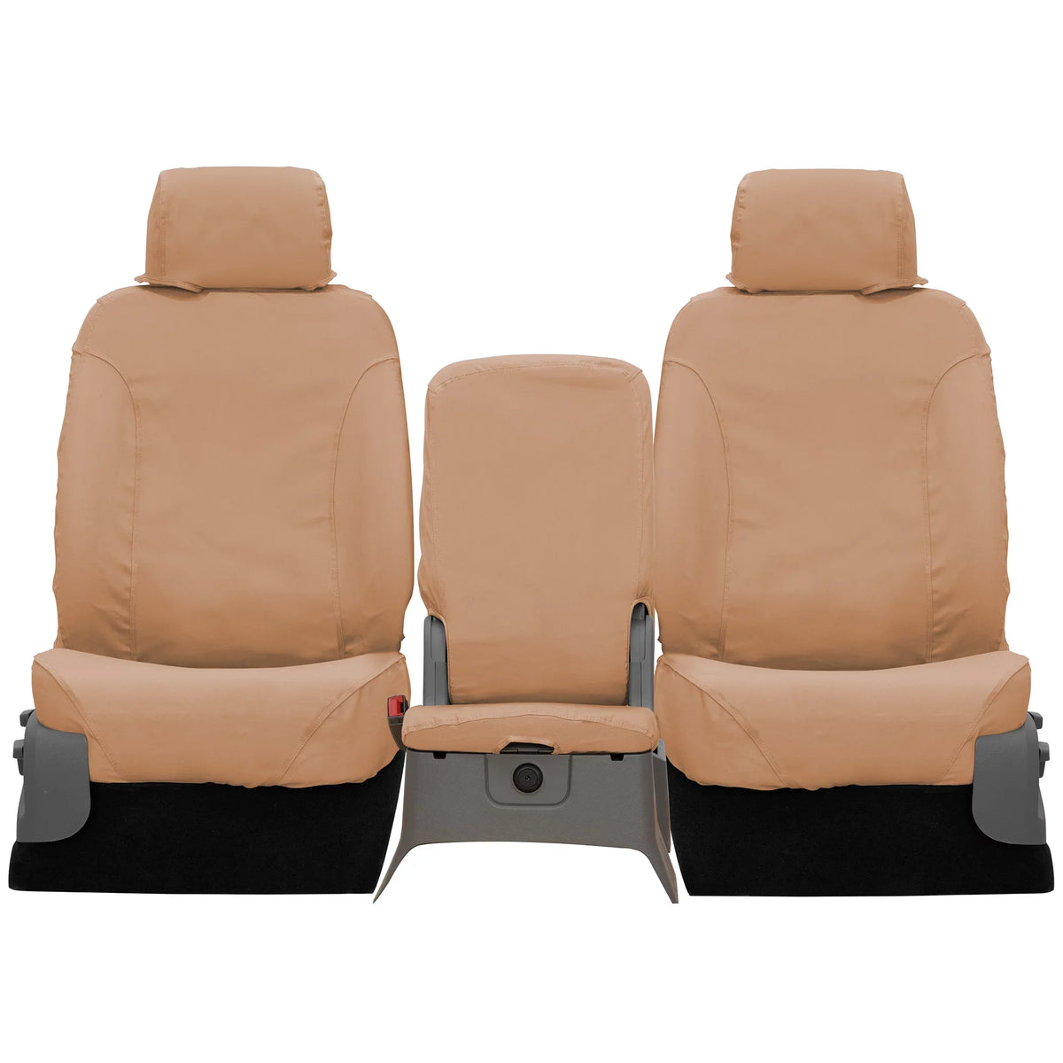 Covercraft SeatSaver Front Row Custom Fit Seat Cover for Select  F-150 Models - Polycotton (Tan) Fits select: 2013-2014  F150 SUPER CAB, 2011-2012  F150