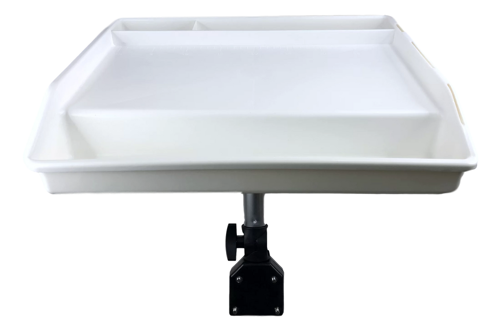 Pactrade Marine Fishing White Fillet Table Bait Cutting Board Single Rail Mount