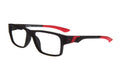 NEW DENALI Eyewear Matte ebony & Red TREKKER Eyeglasses 54/17/145