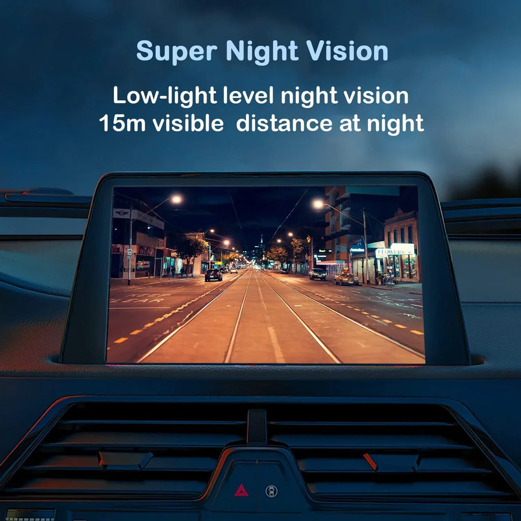 CAM120 Backup Camera Frame License Plate HD Night Vision Rear View 170° Angle Waterproof Compatible with Clarion, Dual, BOSS, Jensen, Stinger, Pioneer, SoundStream, , Kenwood, JVC, Rockford