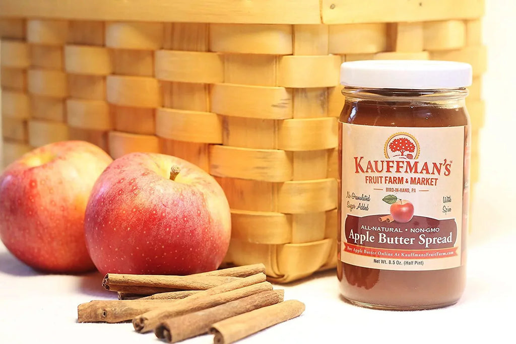 Pack of 2. Kauffman's Fruit Farm Homemade Cinnamon  Butter Spread, 8.5 Oz
