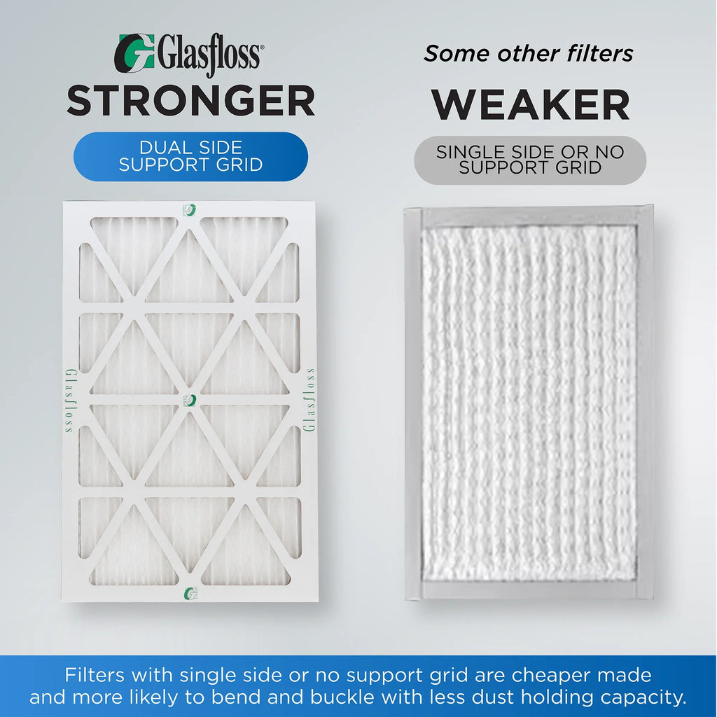 ( Quantity 5 ) Exact Size: 11-3/8 x 23-3/8 x 3-3/4. 12x24x4 MERV 10 Pleated HVAC Air Filters by Glasfloss