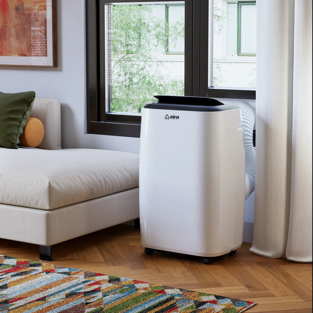 Airo Comfort Portable Air Conditioner 8000 BTU (12000 BTU ASHRAE), Standing AC Unit with DIY Window Kit