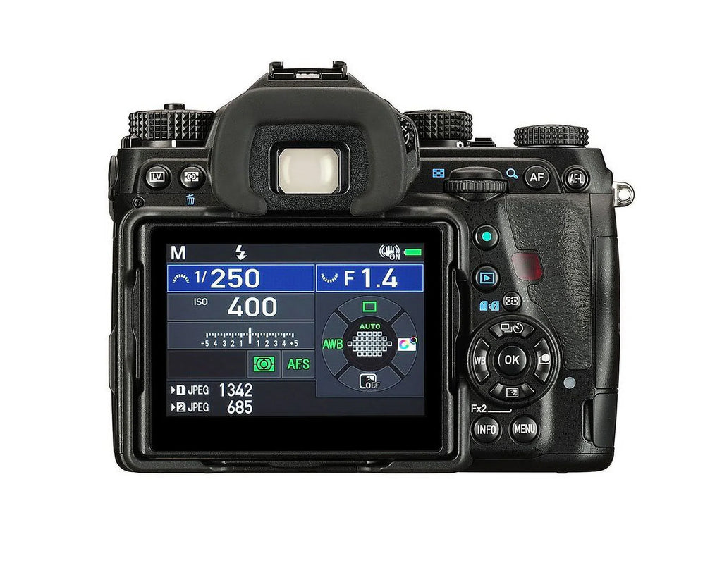 Restored Pentax K-1 Mark II 36MP Weather Resistant DSLR with 3.2" TFT LCD, Body Only, ebony Refurbished