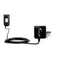 Gomadic Intelligent Compact AC Home Wall Charger suitable for the Nokia 6263 6265i 6282 - High output power with a convenient, foldable plug design -