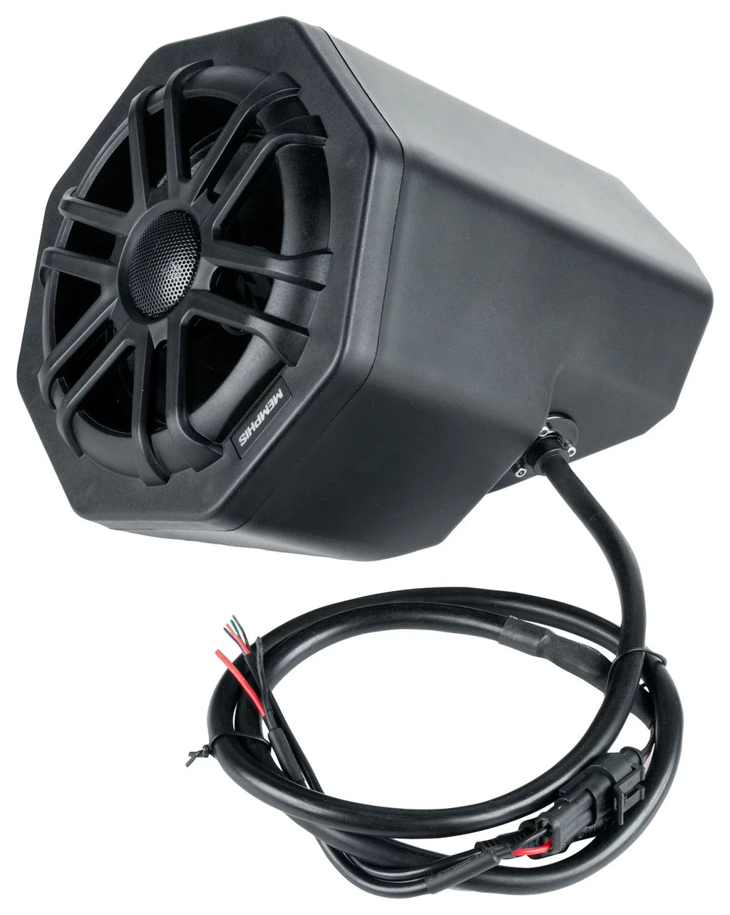 (2) Memphis Audio GEN65FE Pods+LED Tower Speakers+Amp For 2016+ Polaris General