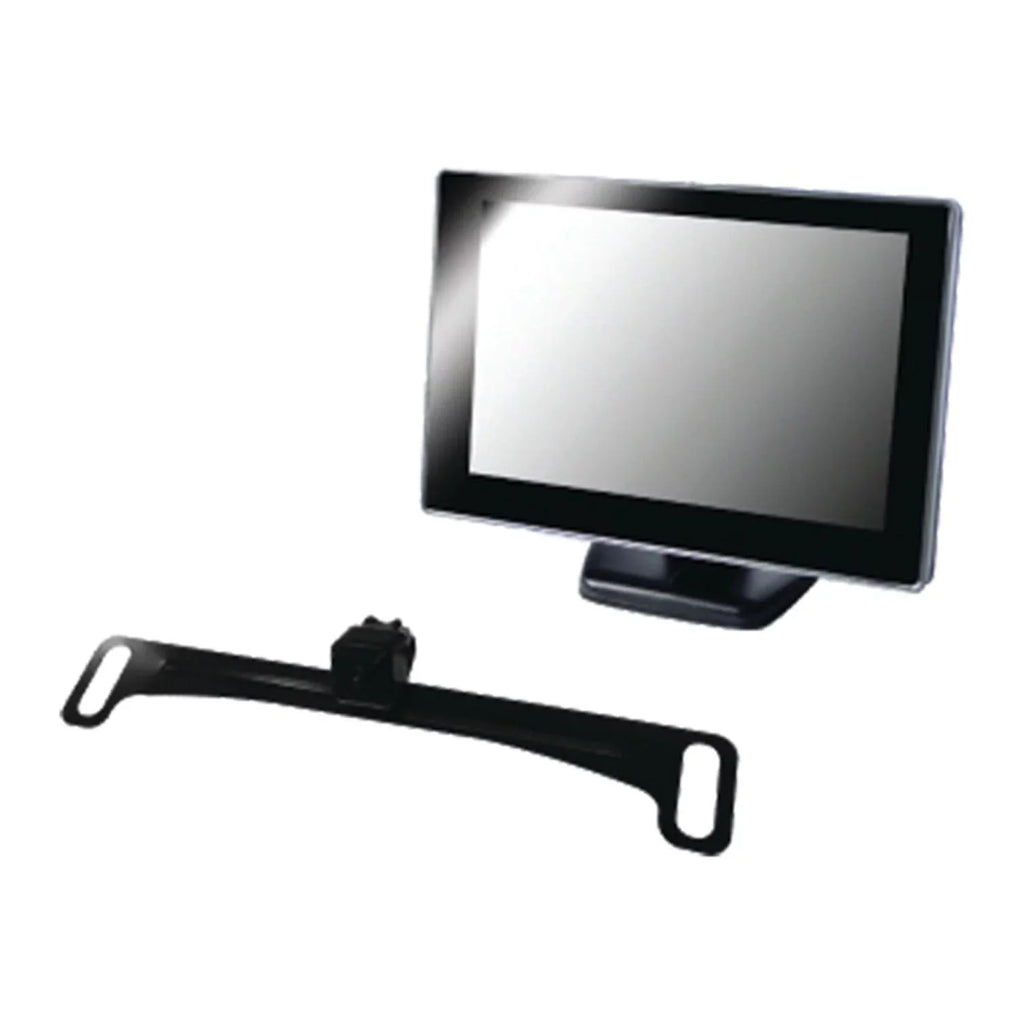 BOYO Vision VTC175M Vehicle Backup System with 5-1 inch Rearview Monitor and License-Plate Camera System