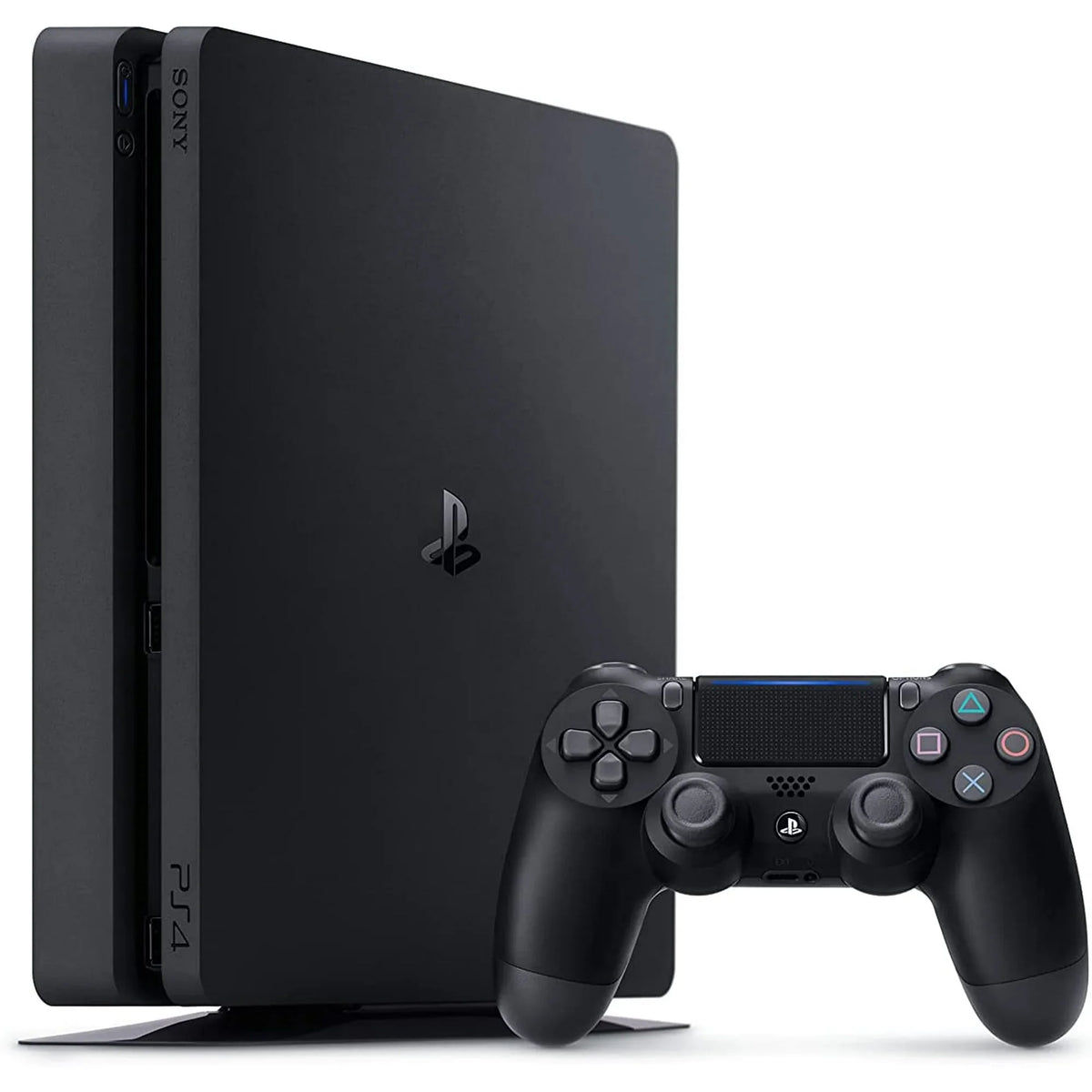 Pre-Owned  2215B PlayStation 4 Slim 1TB Gaming Console dark with Charging Dock Headset 2 Controller Bolt Axtion