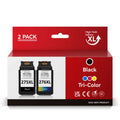 Replacement PG-275XL PG 275 XL CL-276XL CL 276 XL High Yield Ink Cartridge compatible for  PIXMA TS3500 TS3520 TS3522 TR4700 TR4720 TR4722 Printer (dark and Tri-Color, 2 Pack)