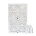 Actual Size: 11-1/2 x 24-1/2 x 7/9. 6 Pack of 12x25x1 MERV 10 Pleated Air Filters by Glasfloss