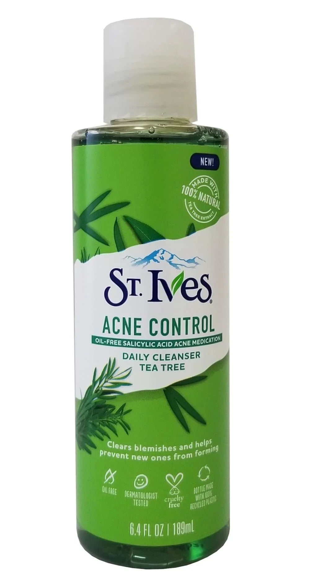 Ives Acne Control Daily Face Cleanser Tea Tree 6.4 Fl Oz - 2-Pack. St