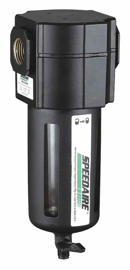 Speedaire Filter,3/4" NPT,140 cfm,5 micron 4ZL52