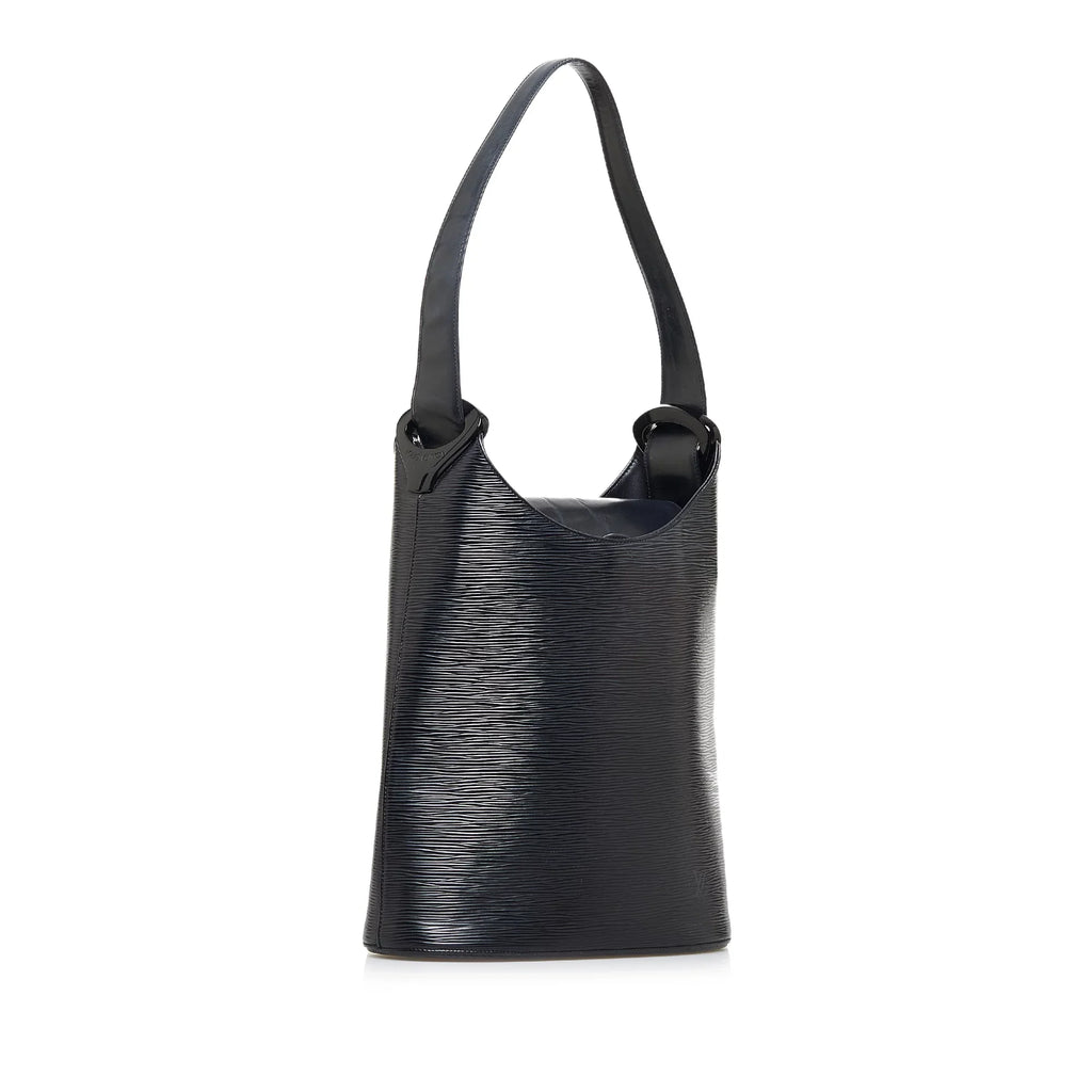 Pre-Owned Authenticated Louis Vuitton Epi Sac Verseau Leather dark Shoulder Bag Unisex (Fair)