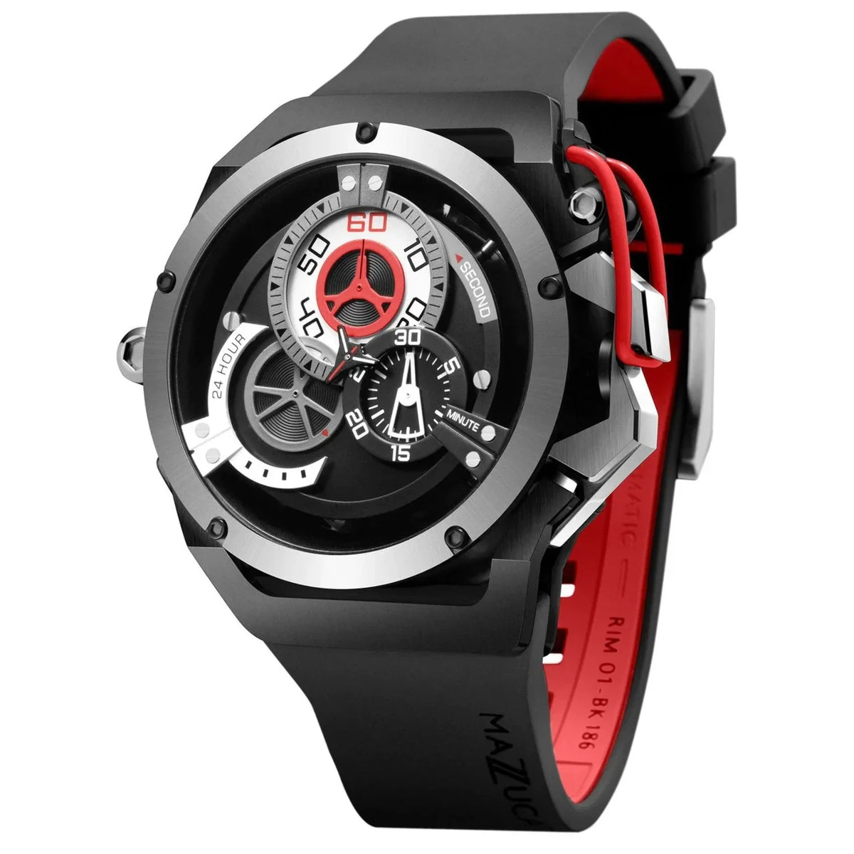 Mazzucato RIM Reversible Automatic charcoal Red