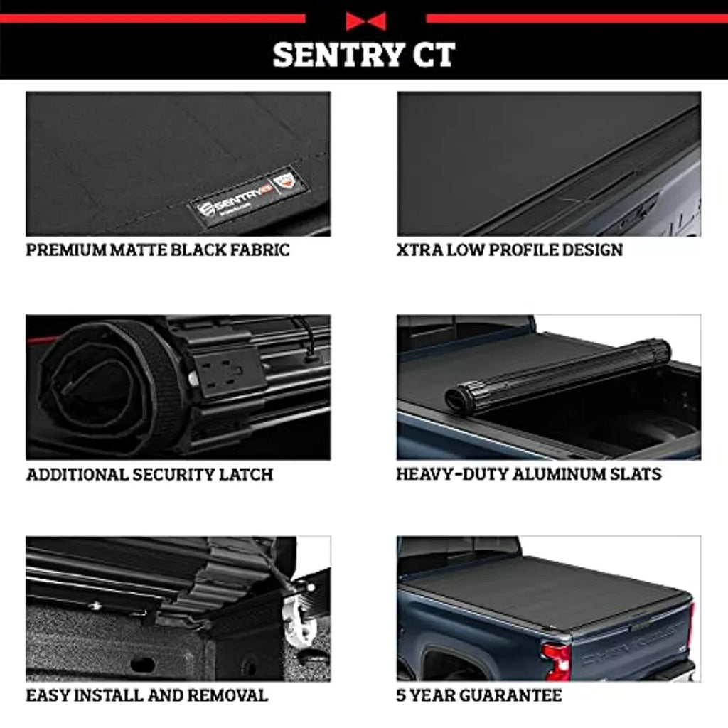 Truxedo Sentry Ct Hard Rolling Truck Bed Tonneau Cover | 1594716 | Compatible with 2022  Maverick 4' 6" Bed (54.4")