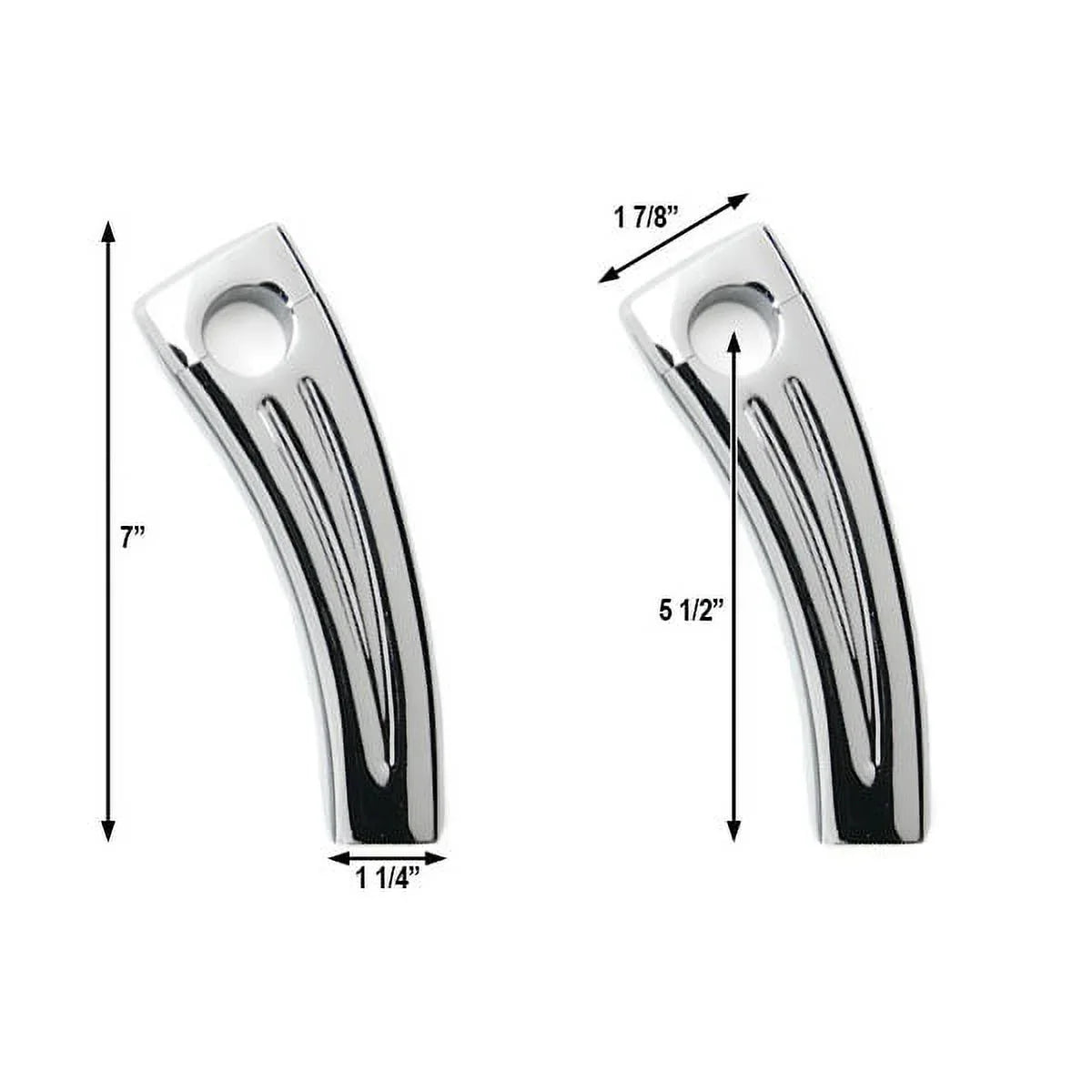 Krator 5.5" Chrome Motorcycle Handlebar Pullback Riser Compatible with Yamaha TX SR CS YX RD 350 400 500 600 650 750
