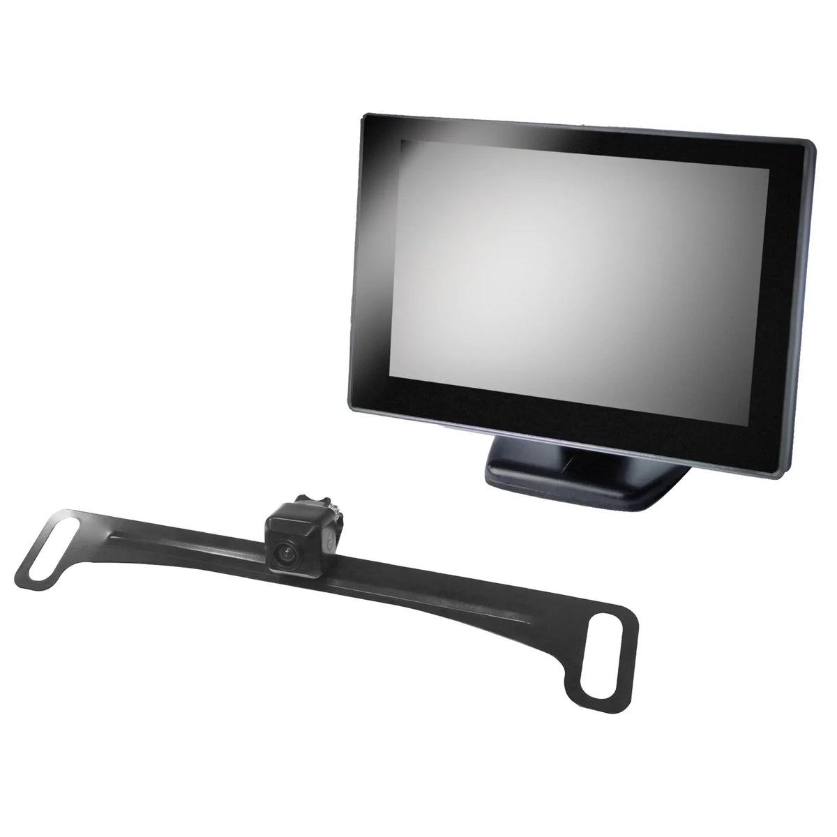 BOYO Vision VTC175M Vehicle Backup System with 5-1 inch Rearview Monitor and License-Plate Camera System