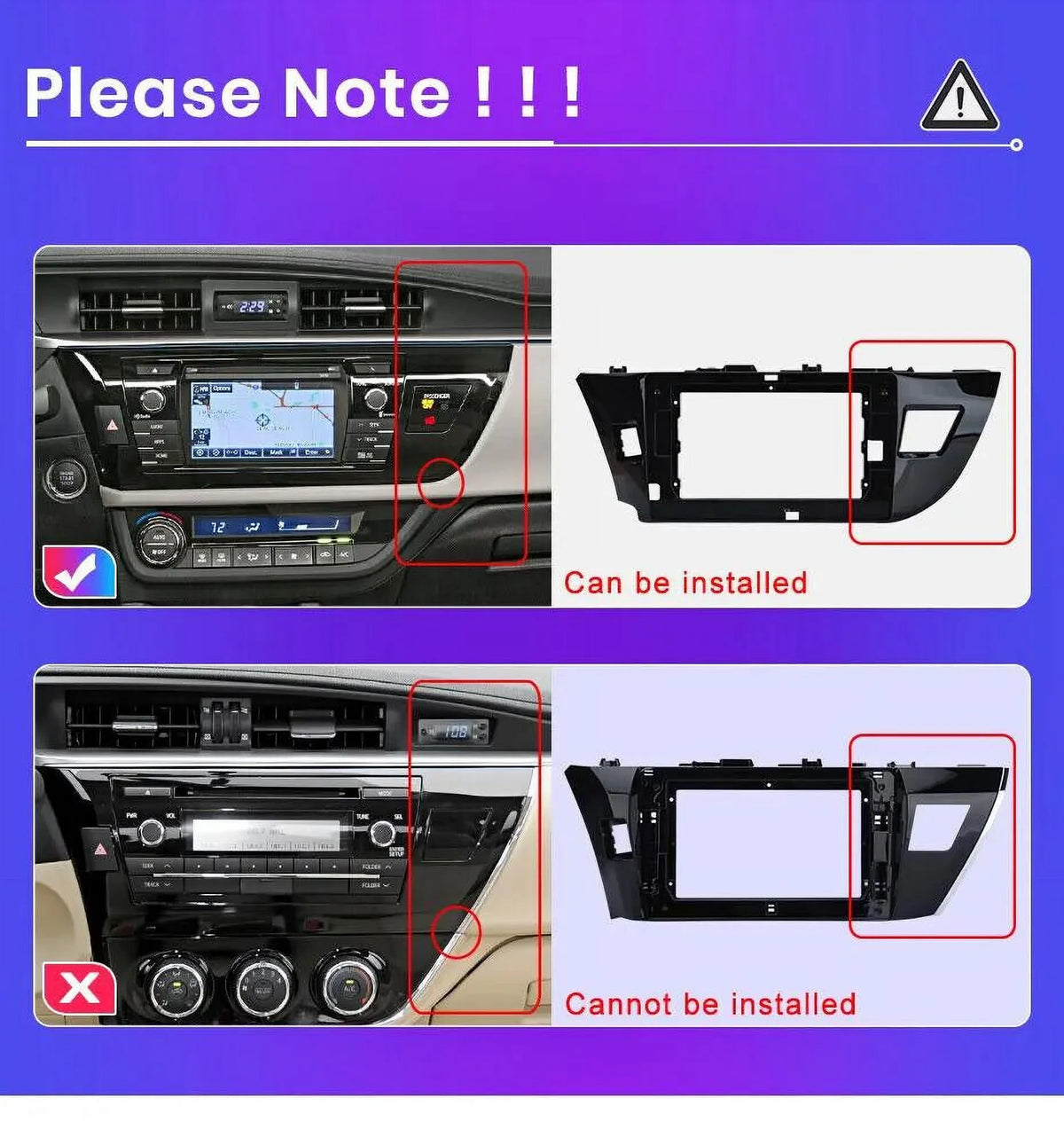 10.1" 1280*720 IPS Android 12 Wifi 2+32GB Car Stereo Radio Carplay GPS Navigation For  Corolla 2014 2015 2016