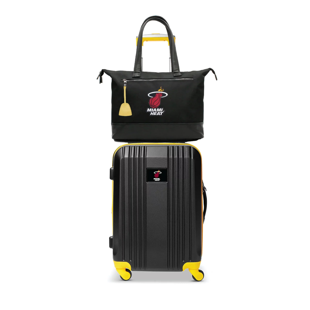 MOJO Miami Heat Premium Laptop Tote Bag and Luggage Set