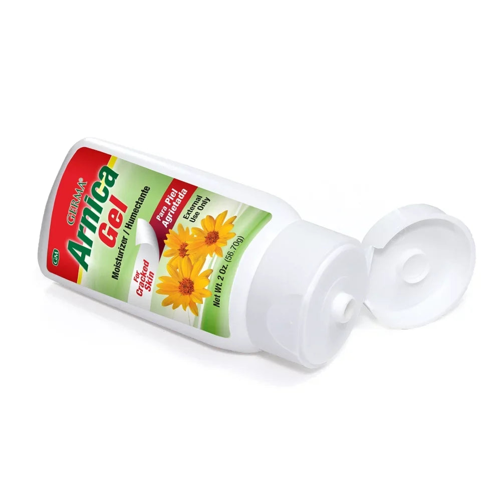 Pack of 6. 2 oz. Pain and Ache Relief for Bruises / Arthitis. Moisturizer for Cracked Skin. Natural Topical Analgesic. Germa Arnica Gel