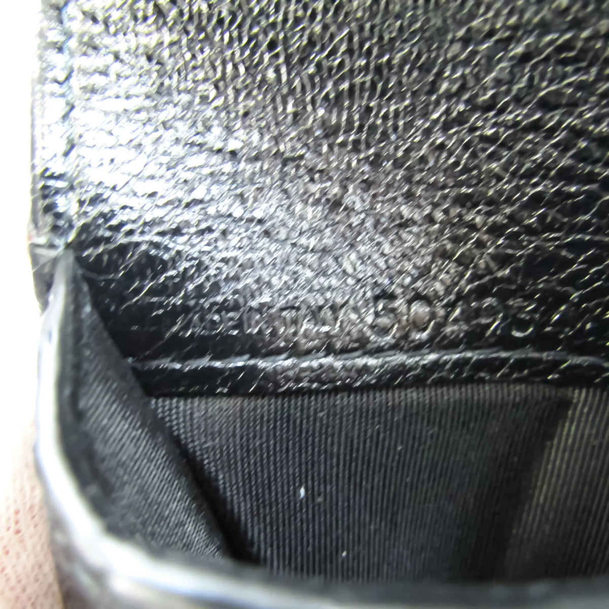 Pre-Owned Balenciaga 504934 Unisex Leather Wallet (bi-fold) charcoal (Good)