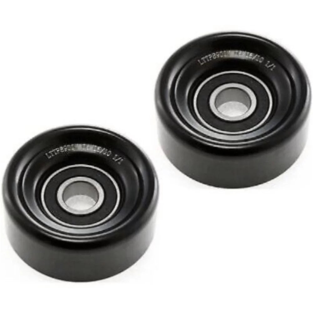 Teledu Pair Set of 2 Accessory Belt Idler Pulleys Driver or Passenger Side Upper Right