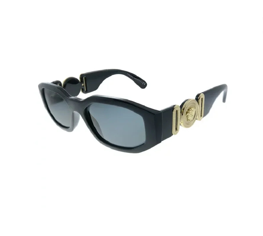 Versacce VE4361 Unisex's Plastic Geometric Sunglasses ebony 53mm/16-140 Adult