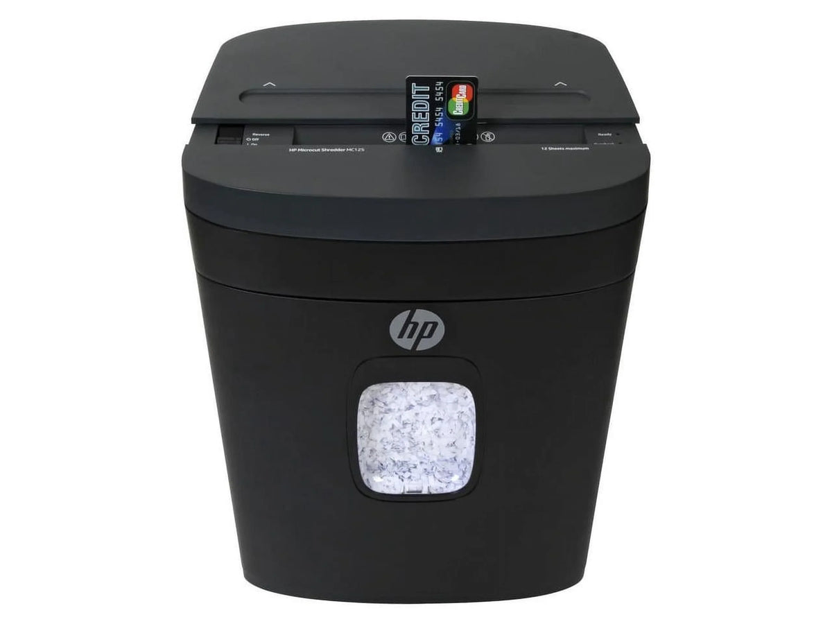 Royal MC125 Paper Shredder - Micro Cut - 12 Per Pass - for shredding Paper, Staples, Credit Card, Envelope - 8.75" Throat - 5 Minute Run Time - 40 Minute Cool Down Time - 5 gal Wastebin Capacity