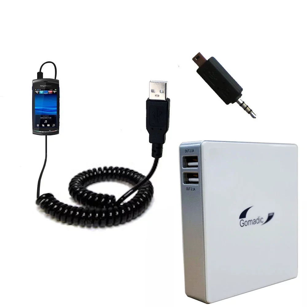 Gomadic High Capacity Rechargeable External Battery Pack suitable for the  Ericsson Vivaz 2 - Portable Charger with TipExchange Technology