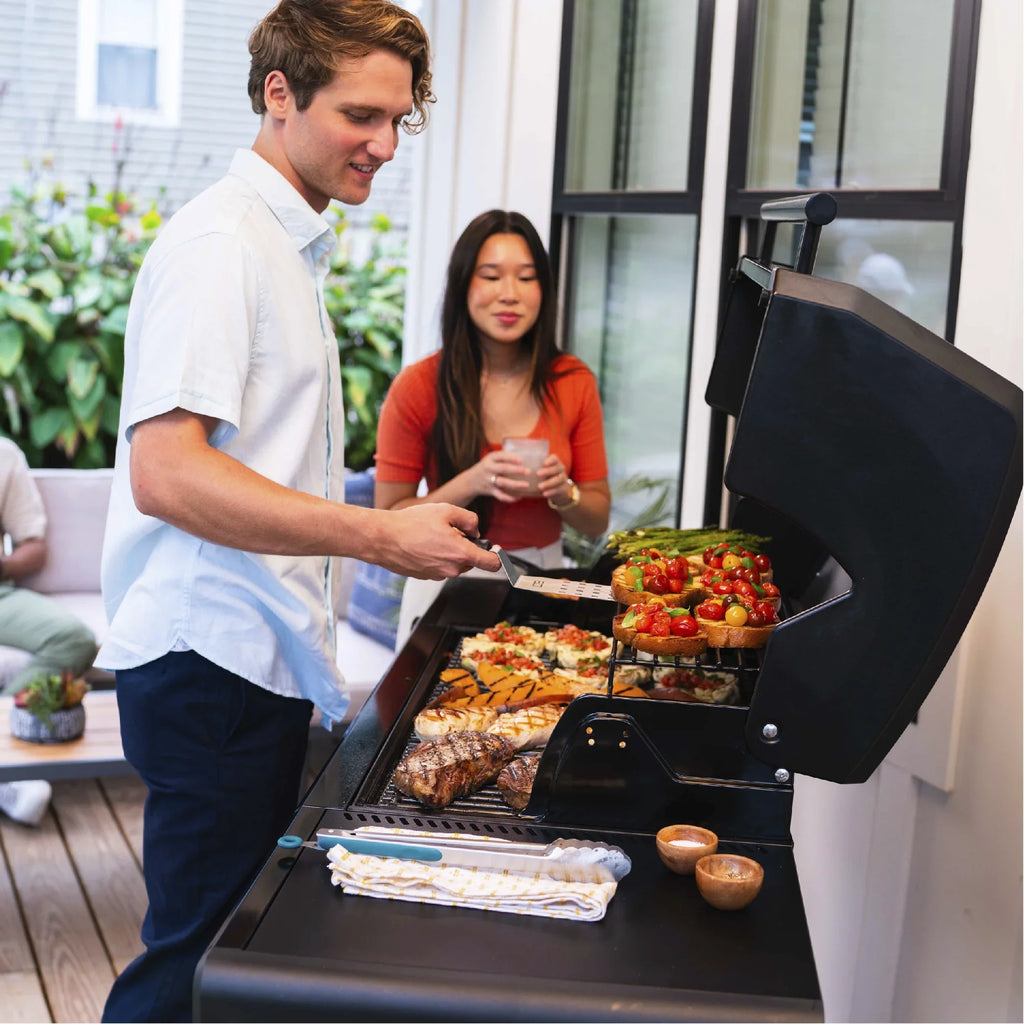 Char-Broil Pro Series™ 4-Burner Gas Grill and Griddle with Side Burner