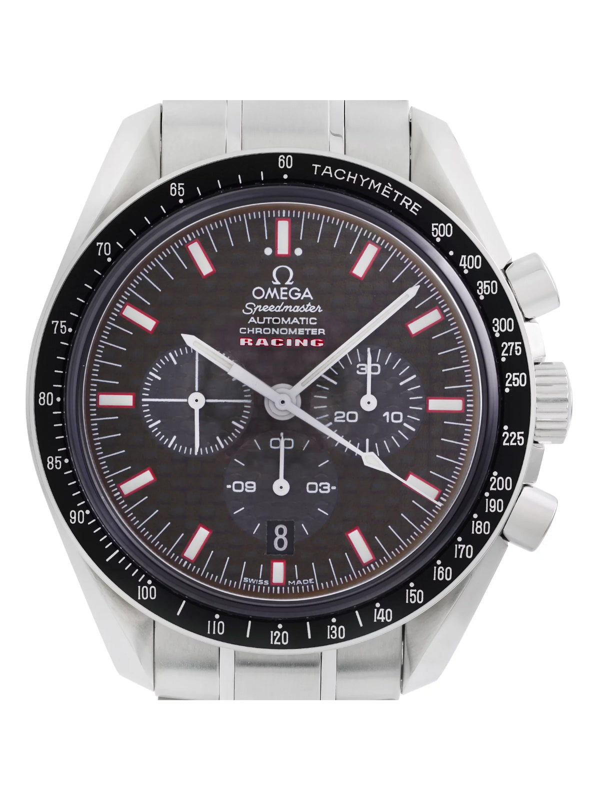 Omega Speedmaster Racing Chronograph Carbon Dial Automatic Mens Watch 3552.59.00