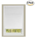 Achim Home Furnishings Honeycomb Pleated Cordless Window Shade, 36 by 64-inch, White (Set of 2)