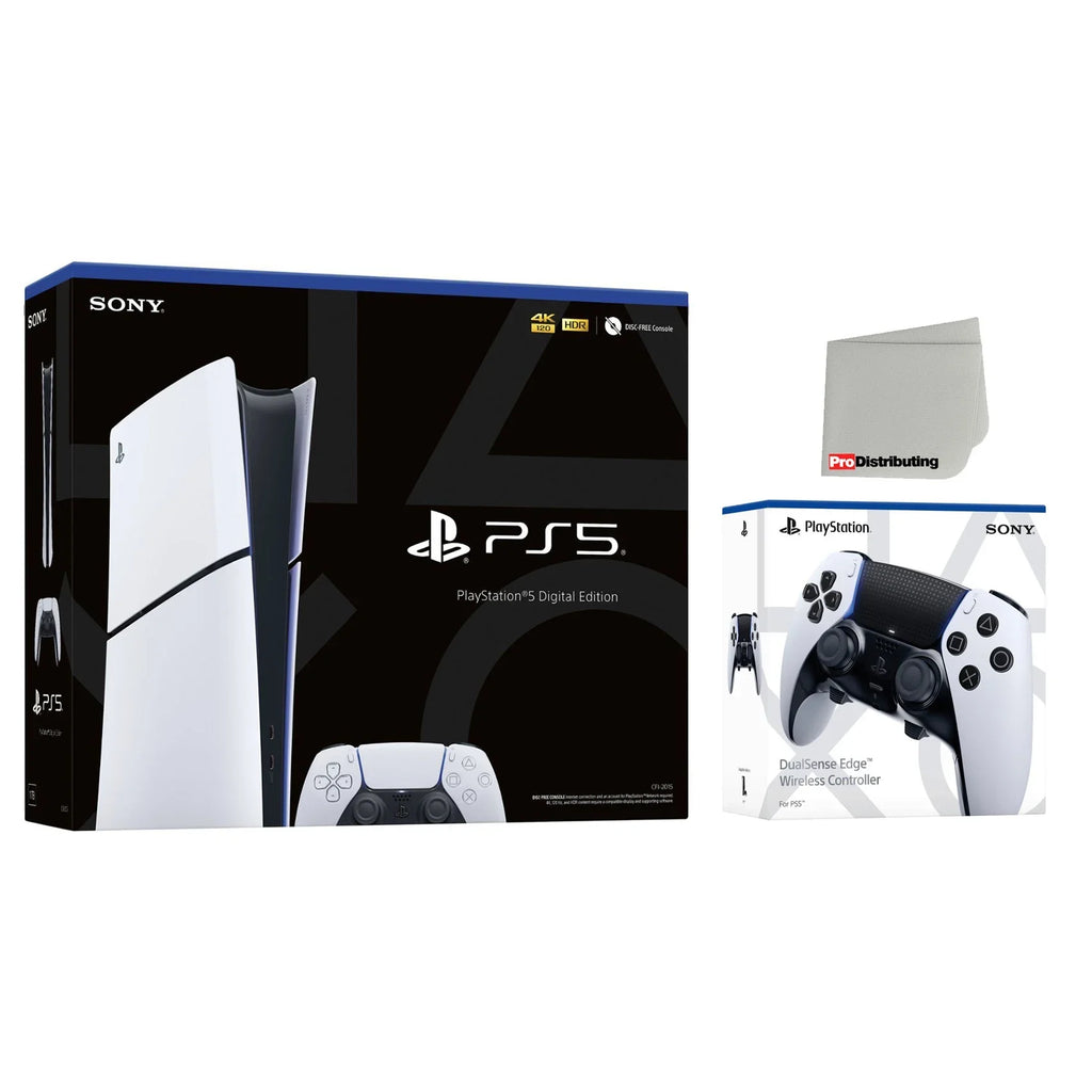 PlayStation 5 Slim Digital PS5 Video Game Console with Extra Edge Controller