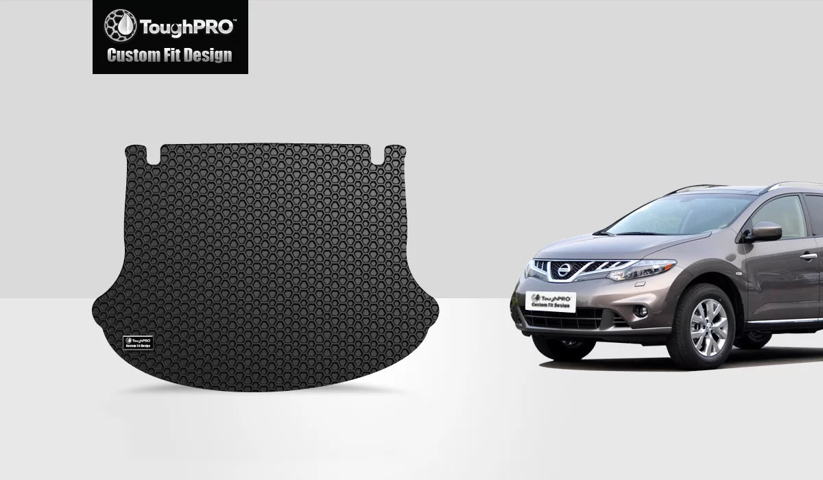 ToughPRO - Cargo Mat Compatible with NISSAN Murano - All Weather Heavy Duty (Made in USA) - dark Rubber - 2004