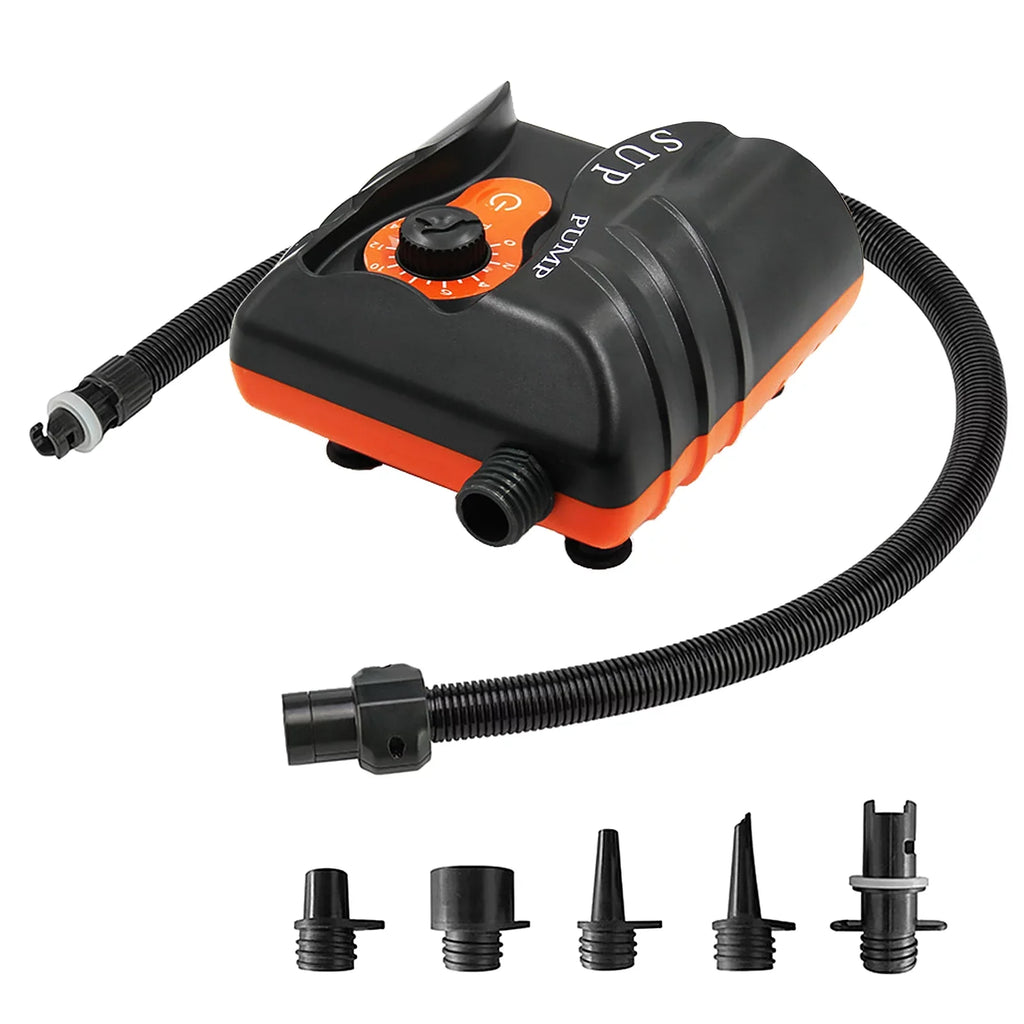 Dcenta Exclusive 16 PSI Electric Inflation Air Pump with 6 Nozzles for Inflatables and Boats