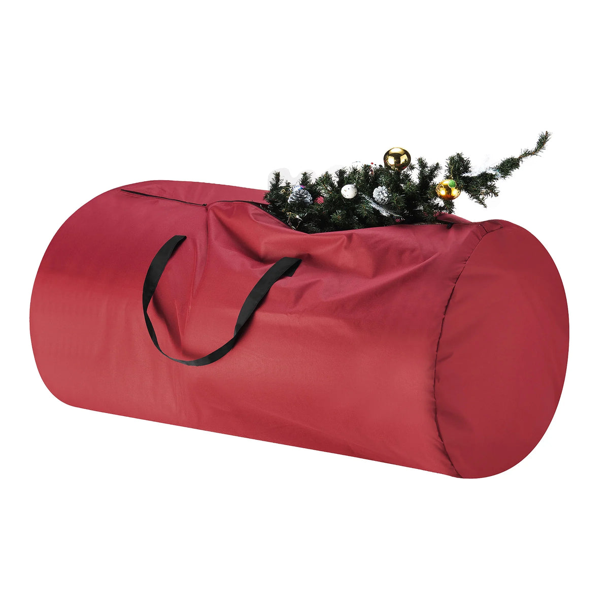 Tree - Red. Tiny Tim Totes 83-DT5563 5700 Canvas Christmas Tree Storage Bag - Extra Large - 12 ft