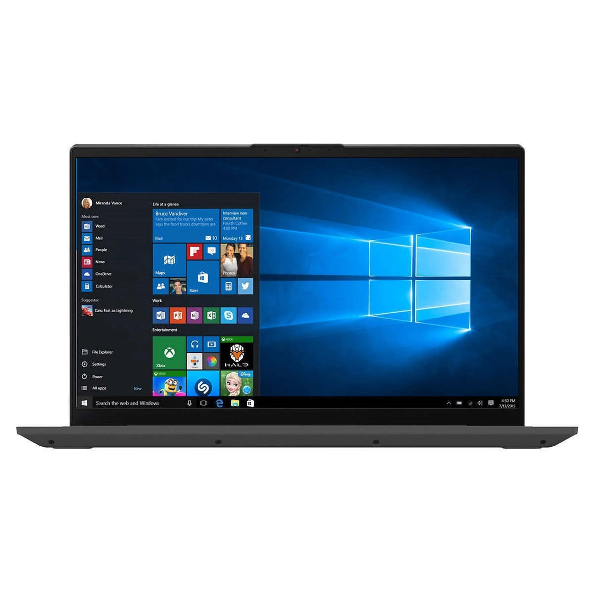 IdeaPad 5 15IIL05 15.6" Touch 16GB 1TB SSD Core™ i7-1065G7 1.3GHz Win10P, Graphite Grey (New Open Box)