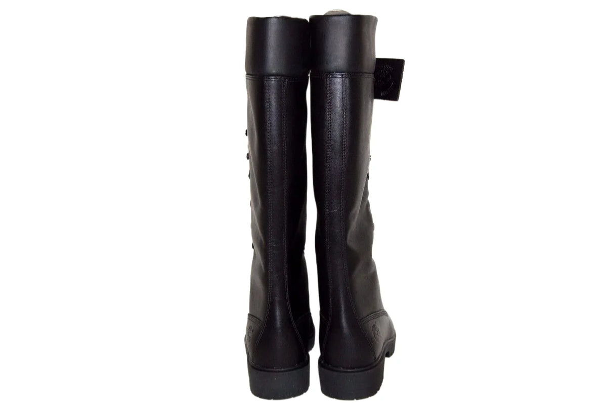 Timberland Women Premium 14 25mm ebony Medium Leather Boot 28398  Size 5 US