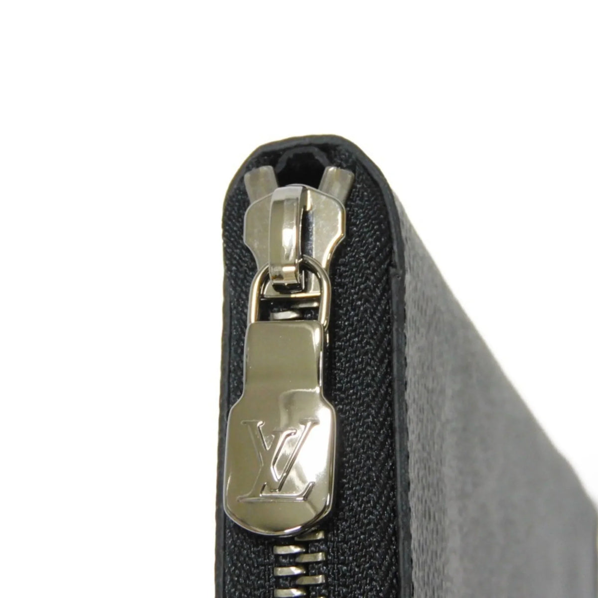 Pre-Owned LOUIS VUITTON Long Wallet Zippy Vertical LV Logo Round Zipper Monogram Eclipse Noir M62295 Men's Billfold (Good)