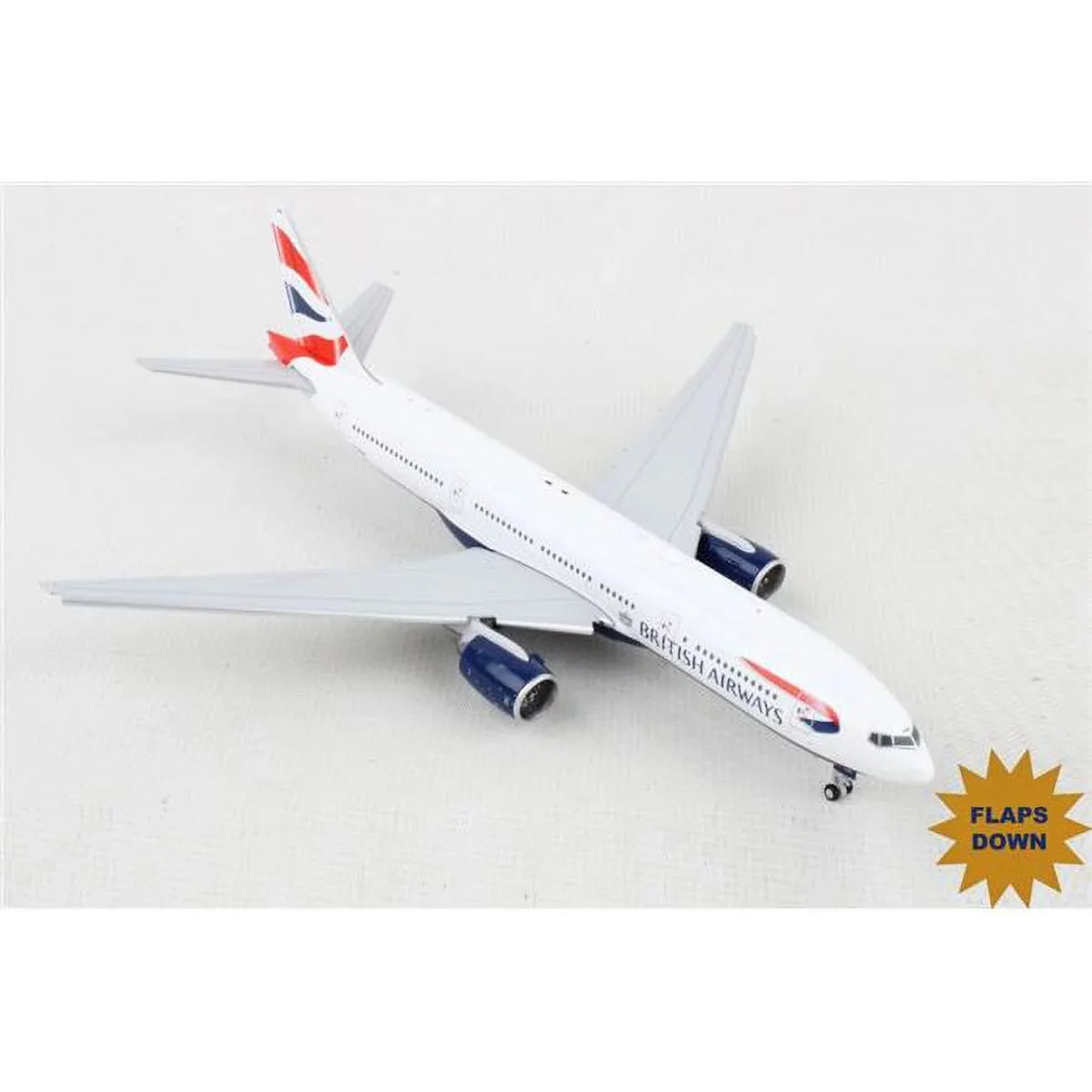 Gemini Jets  1-400 Scale British 777-200ER Reg No.G-YMMS Flaps Down Model Airplane