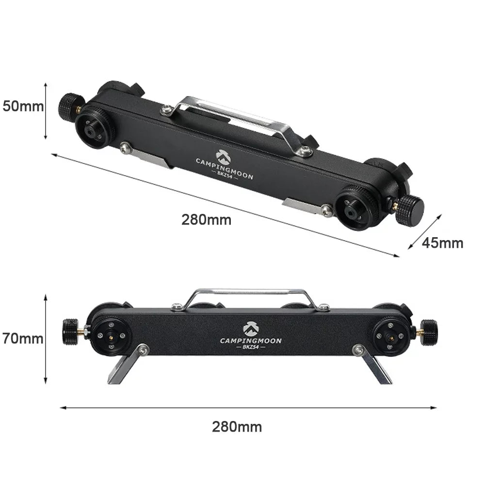 CAMPINGMOON Multifunctional FuelTank Four for Two Split Furnace Adapter, Practical GasTank Conversion Tool for Backpacking Stoves