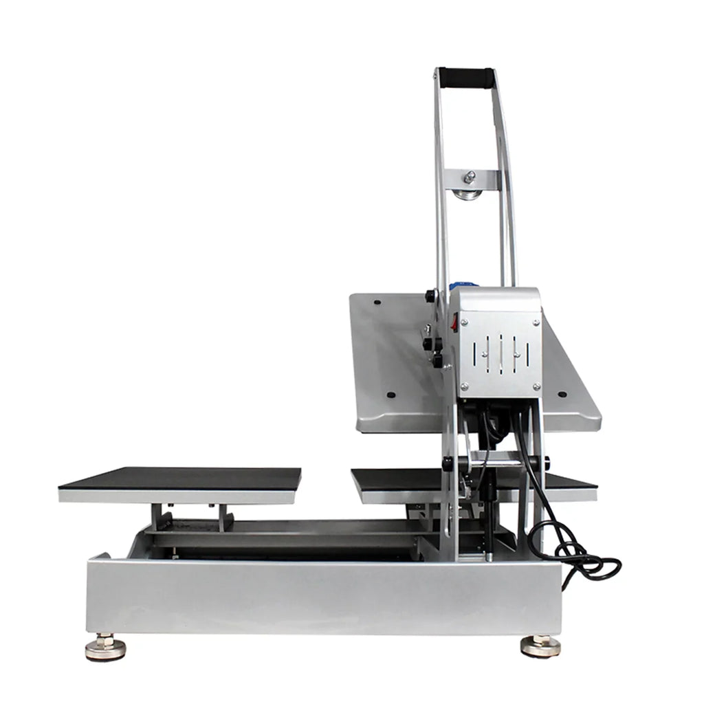 INTBUYING 15x15in Flat Heat Press Machine Double Station Magnetic Heat Sublimation Transfer Cloth Bag Printing