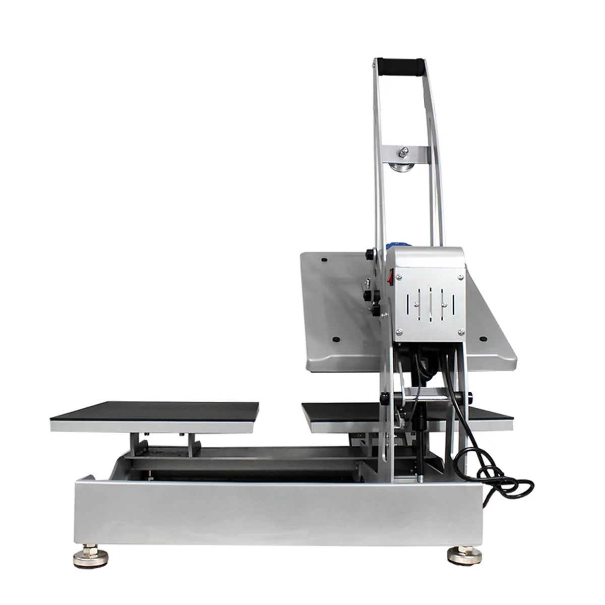 INTBUYING 15x15in Flat Heat Press Machine Double Station Magnetic Heat Sublimation Transfer Cloth Bag Printing