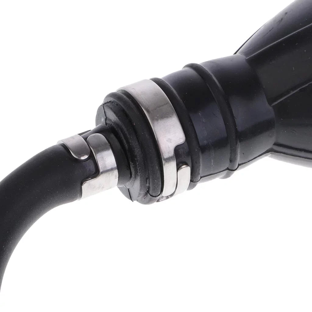 Boat Motor Fuel Line Hose with Connector And Primer Bulb Outboard Motors - ebony, 6.5x11mm