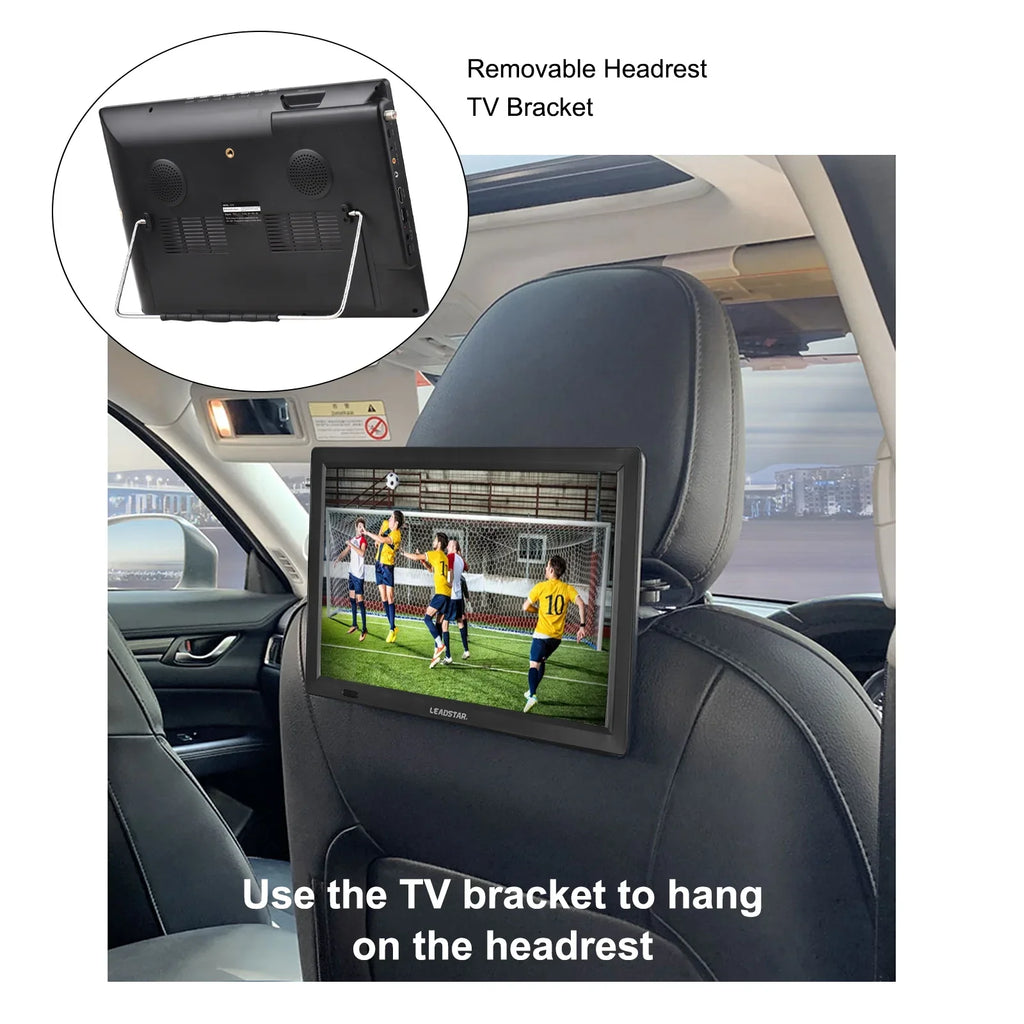 LEADSTAR D14 14-25mm ATSC Digital TV Player Portable TV Car Television Player Card U Disk Playback with Remote Control