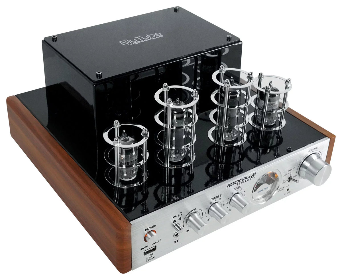 Rockville BluTube WD Bluetooth pipe Amplifier/Home Receiver + (2) Tower Speakers
