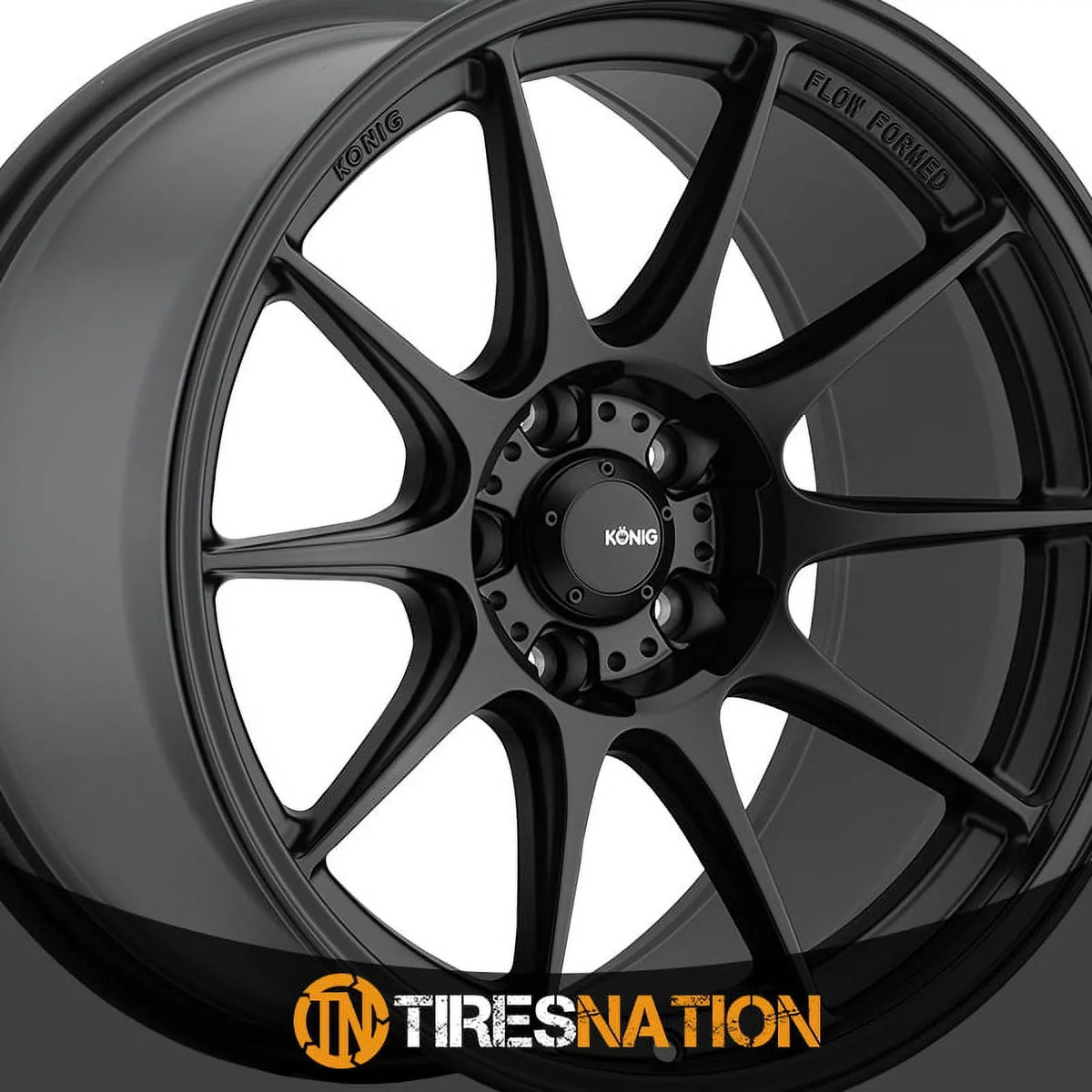 Konig 57B Dekagram 16x8 4x100 +35et Semi-Matte charcoal Wheel
