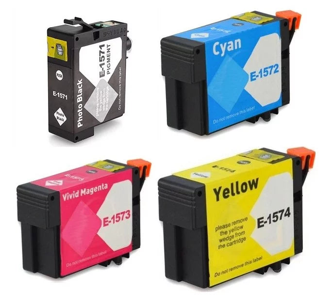 157) (T157MP). PrinterDash Replacement for Stylus Photo R3000 Inkjet Combo Pack (PBK/C/M/Y) (NO