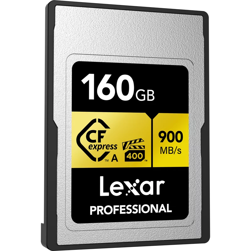 Lexar CFexpress Type A Pro Gold R900/W800 Memory Card, 160GB (2-Pack) Bundle with Lexar Professional CFexpress Type A/SD USB 3.2 Gen 2x2 Reader