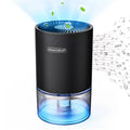 Alrocket Small Dehumidifiers for Bedroom 27oz with Auto-off,7 Colors LED Light up to 215 sq.ft-charcoal